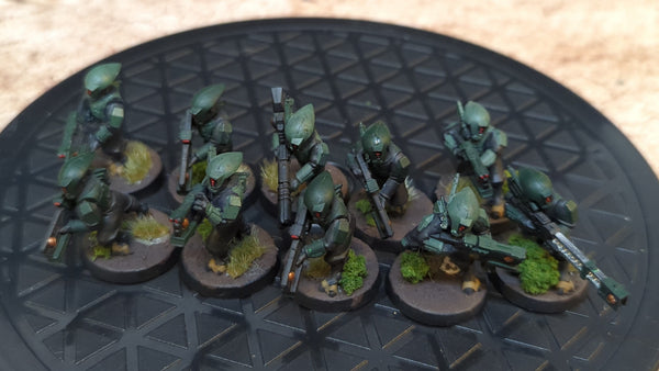 Warhammer 40k T'au Empire Fire Warriors / Breachers x10 Painted
