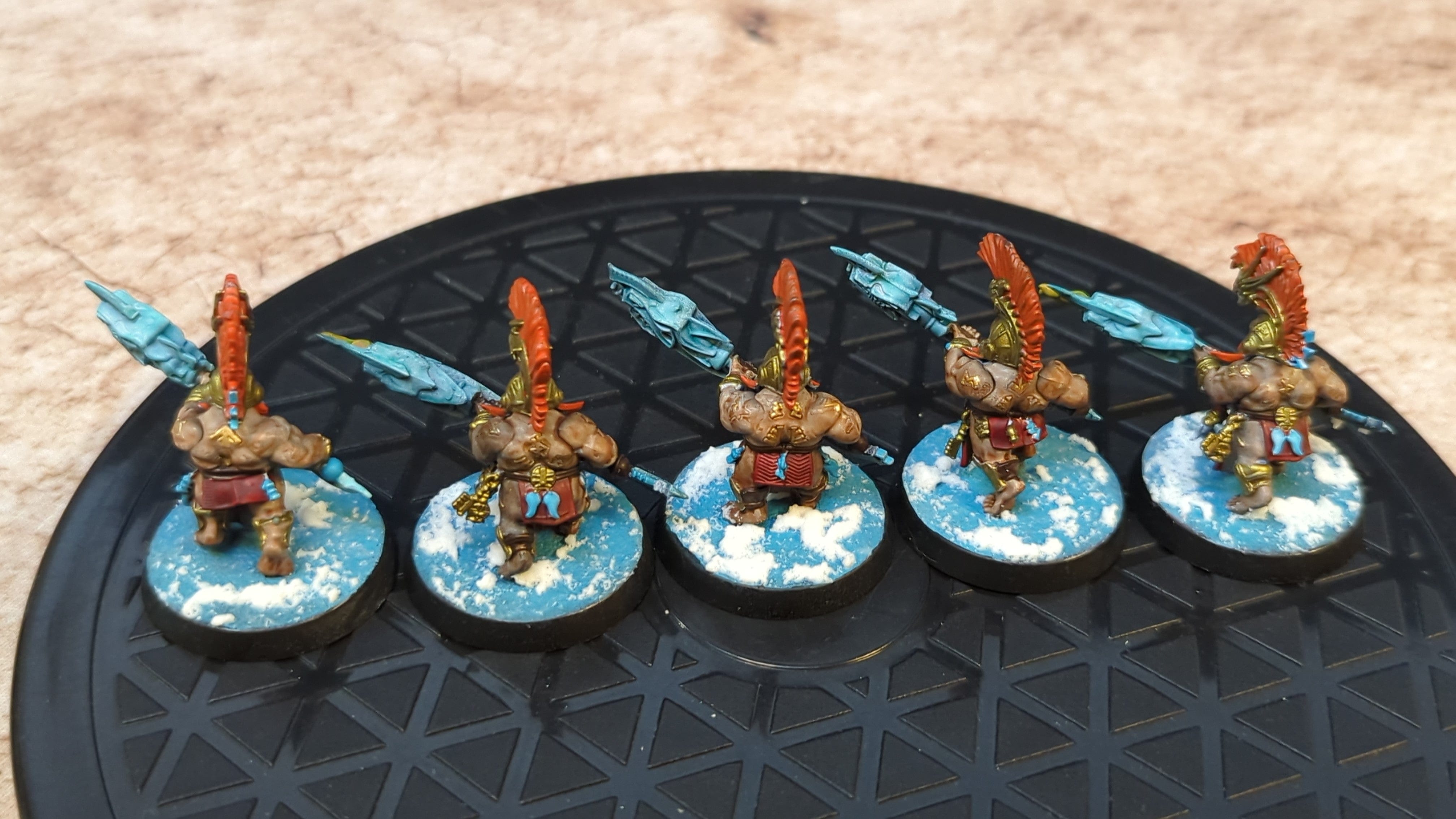 Age of Sigmar Fyreslayers Auric Hearthguard x5 Painted