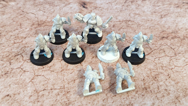 Warhammer 40k Space marine scout (tyranid attack - missing arms) x8