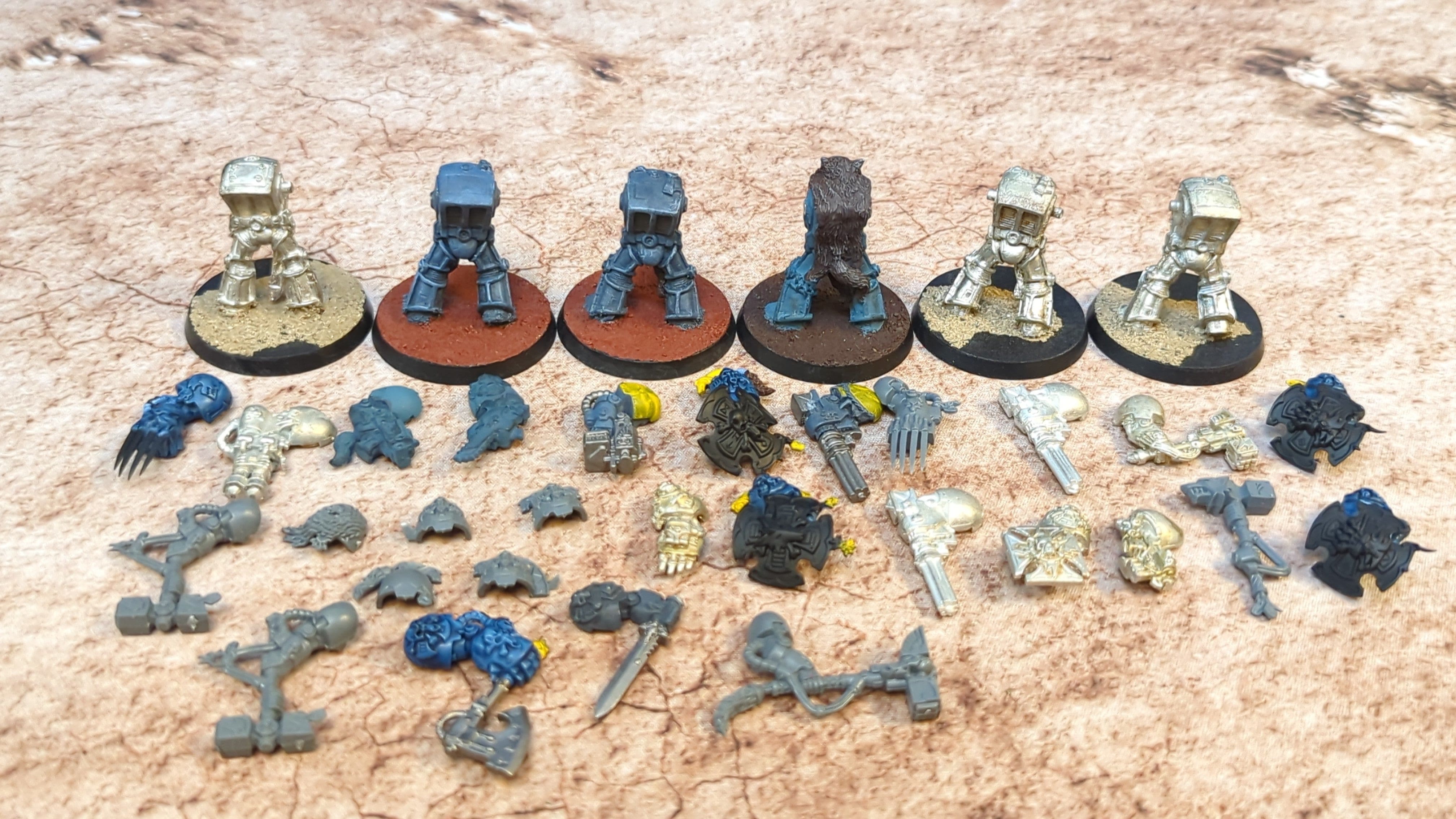 Warhammer 40k Space wolf terminator (metal body) x6