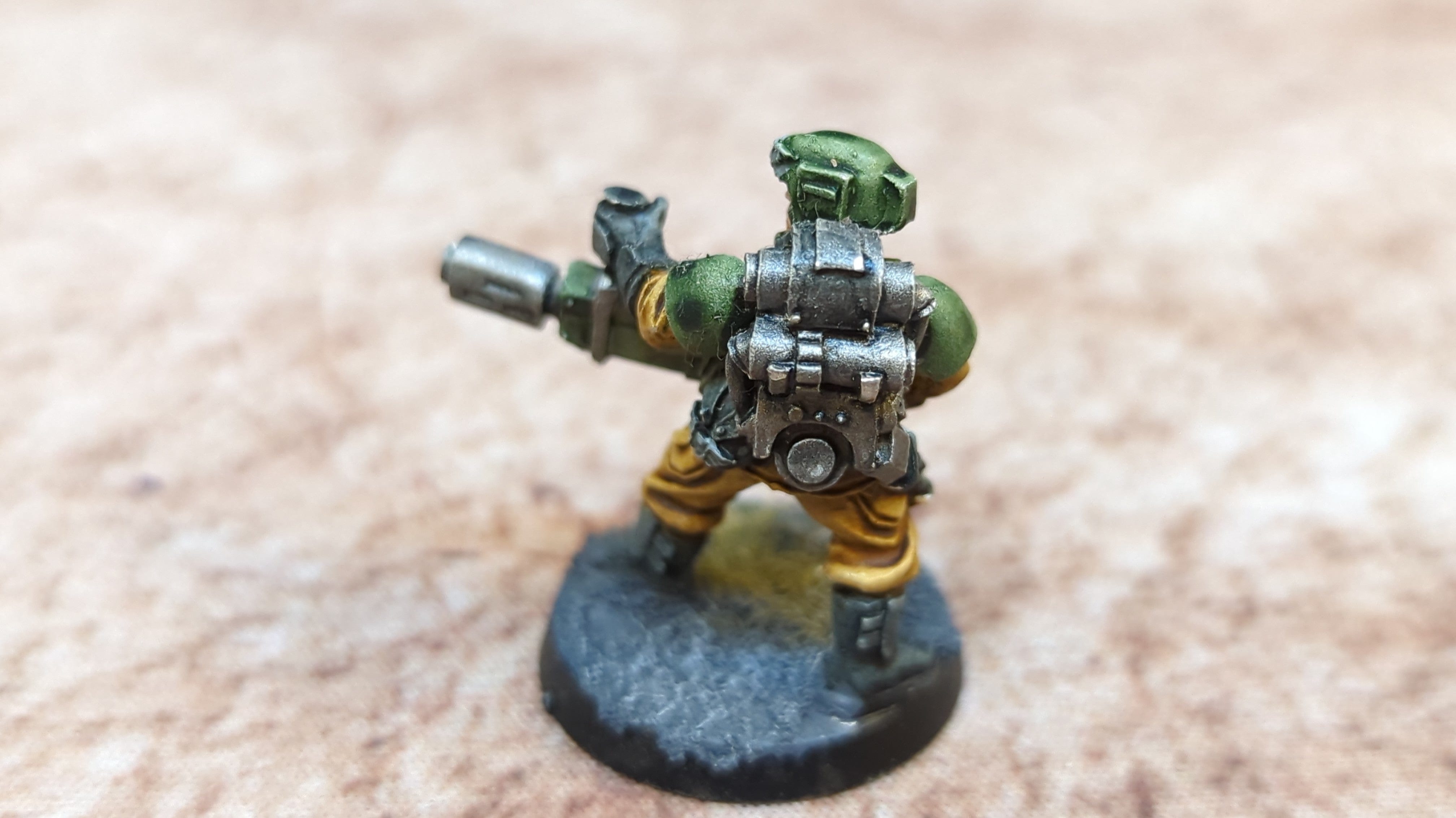 Warhammer 40k Astra Milliatarum Cadian Trooper with Melta (OOP Metal) x1 OOP Painted