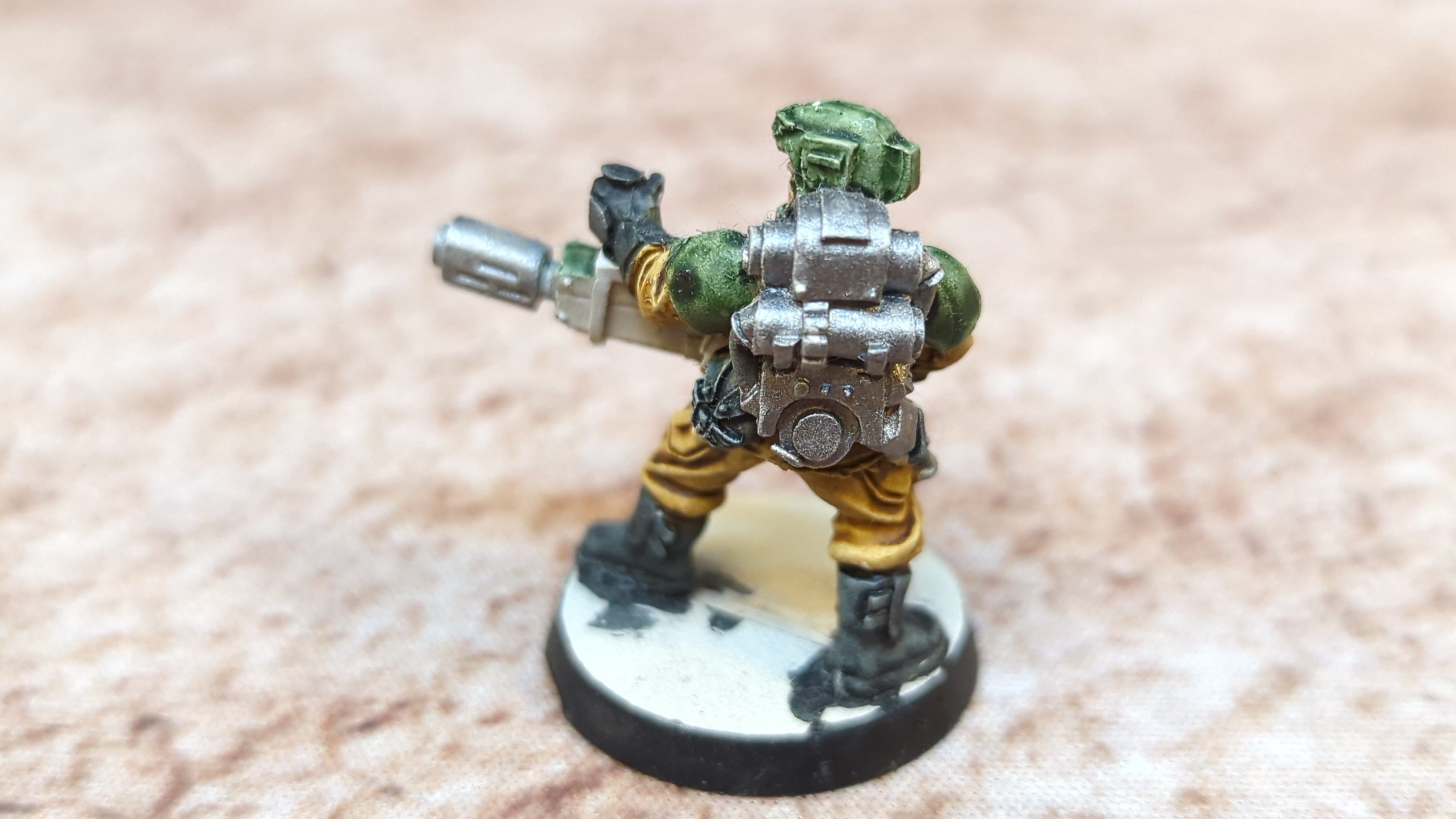 Warhammer 40k Astra Milliatarum Cadian Trooper with Melta (OOP Metal) x1 OOP Painted