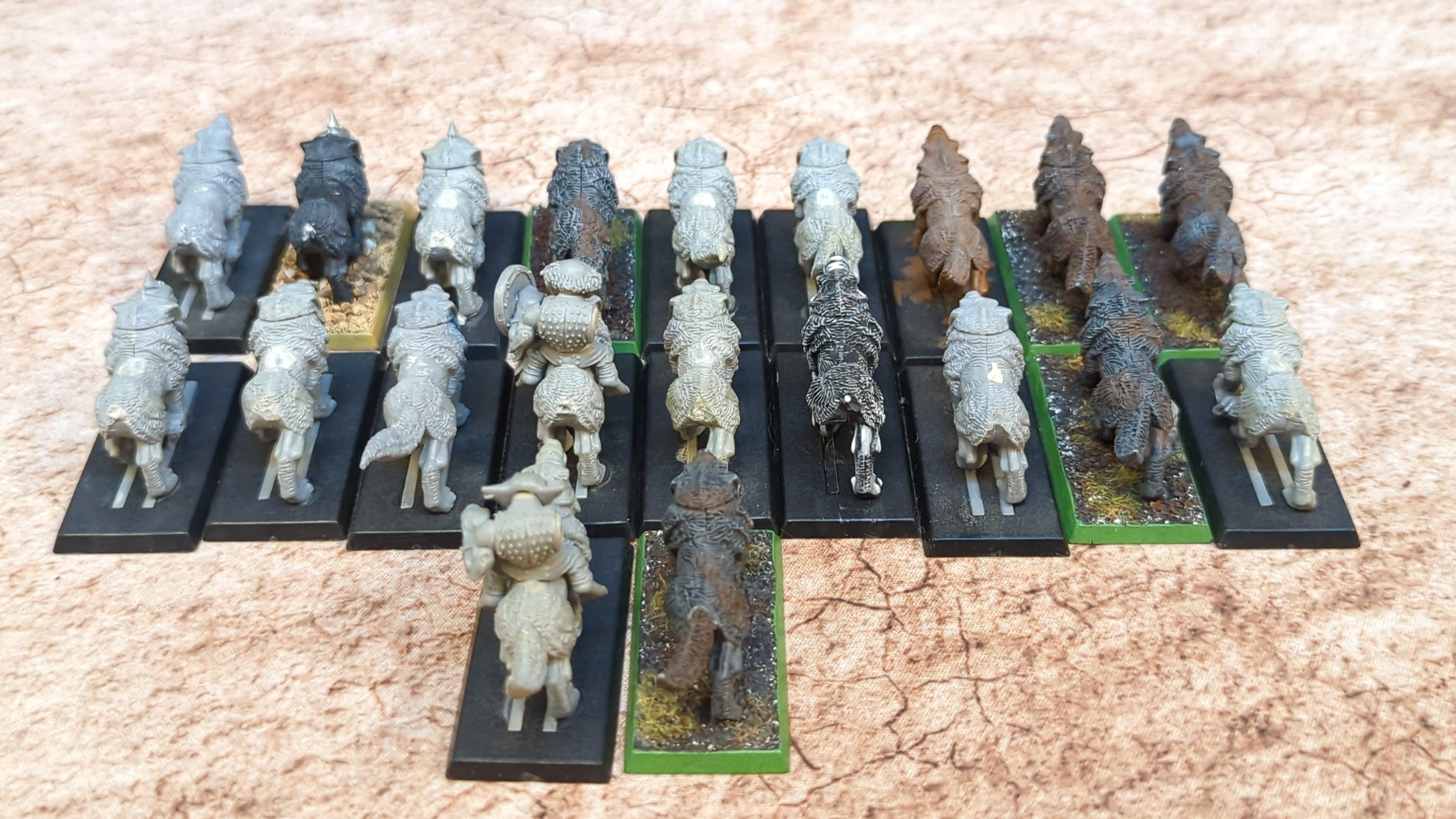 The Old World Orc & Goblin Tribes Goblin Wolf Rider Mob x15