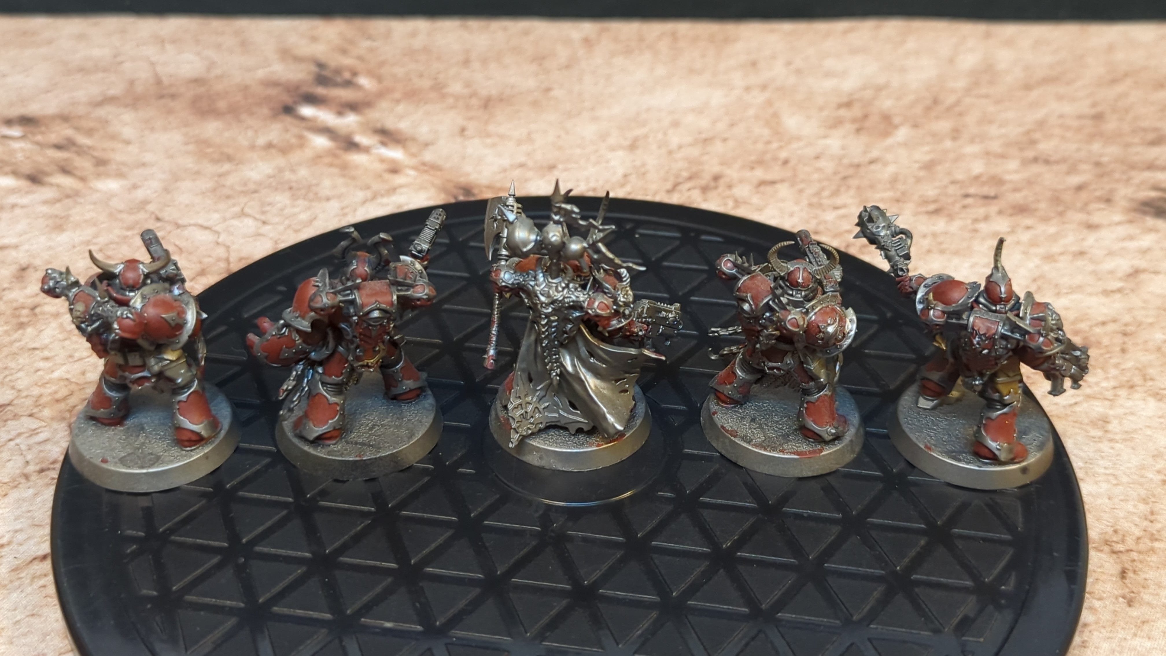 Warhammer 40k Chaos Space Marines Chosen x5 Painted