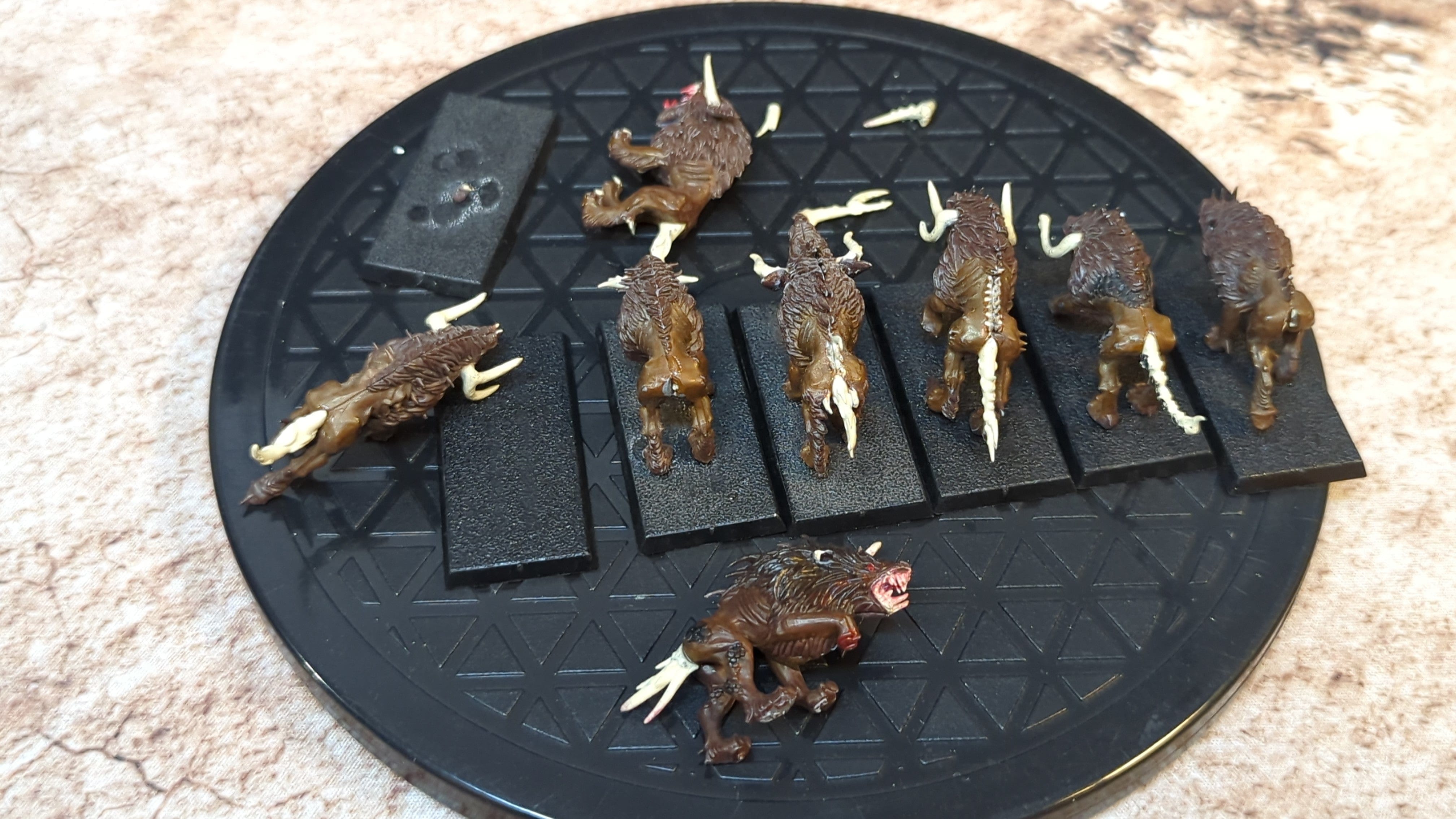 The Old World : Chaos Warhounds (OOP) x8 OOP Painted