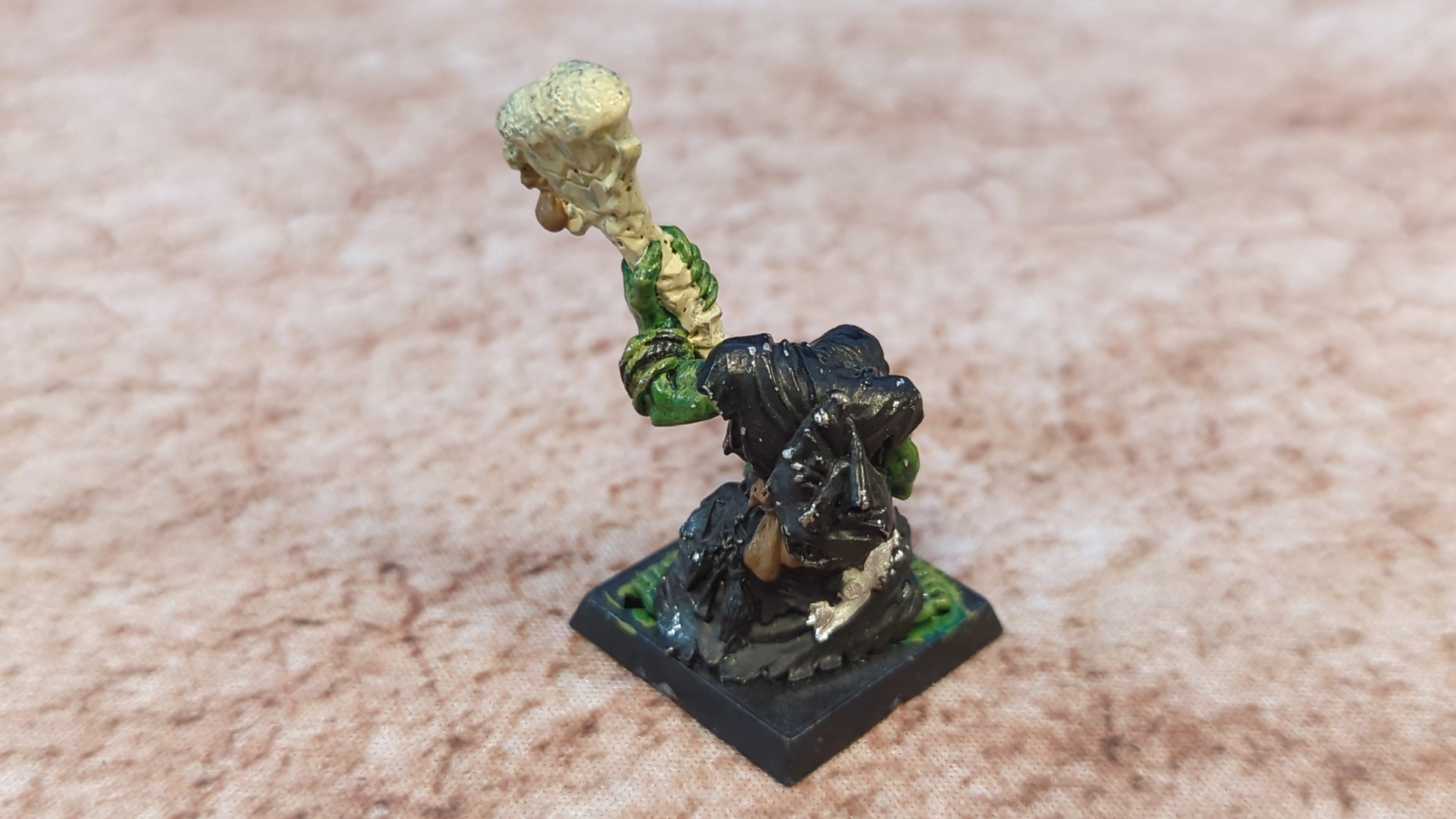 The Old World Orc & Goblin Tribes: Orc Shaman with Bone Staff x1