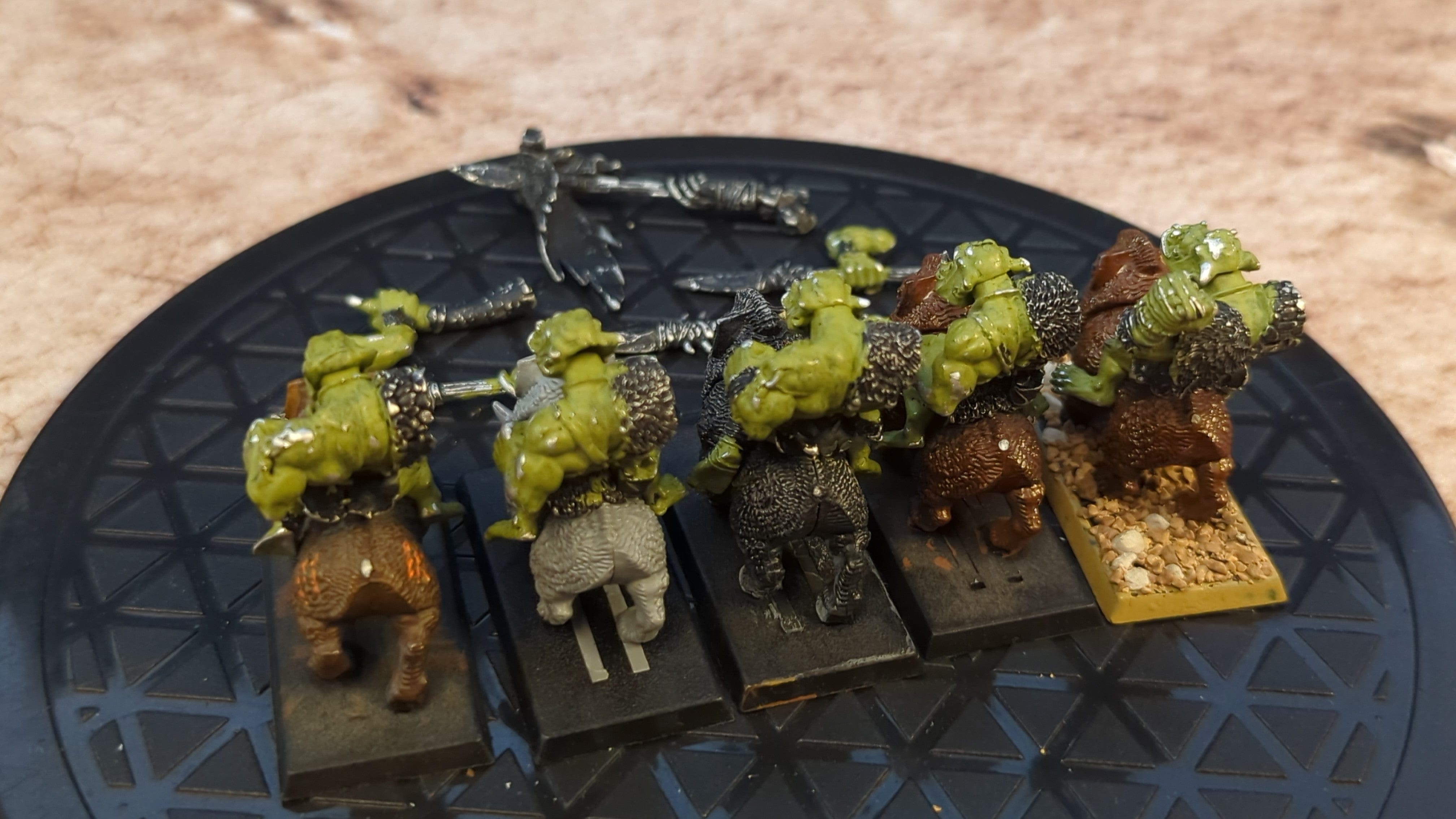 The Old World Warhammer old world Savage orc boar boyz (oop metal) x5