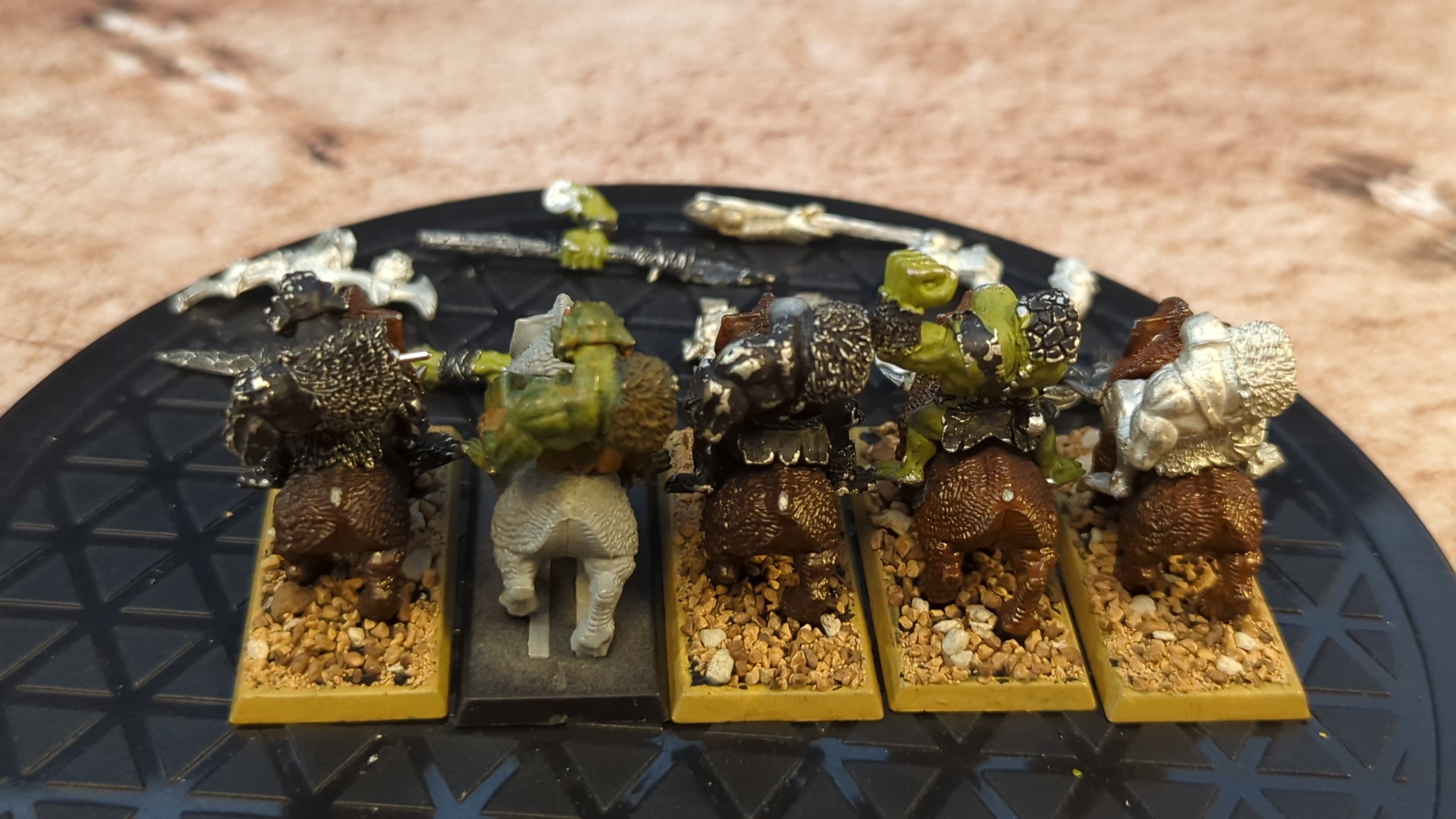 The Old World Warhammer old world Savage orc boar boyz (oop metal) x5