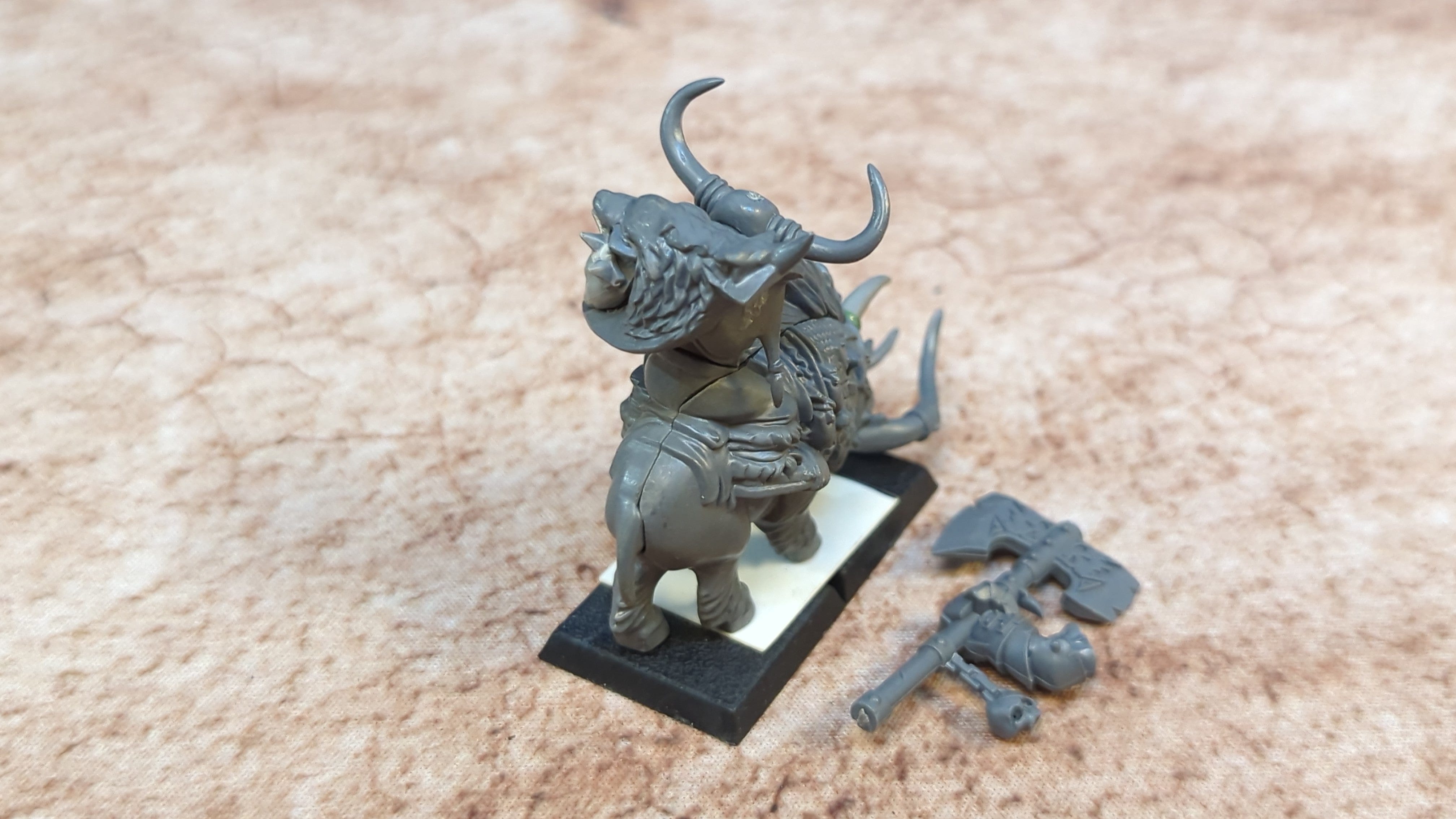 The Old World Orc Bosse on boar x1