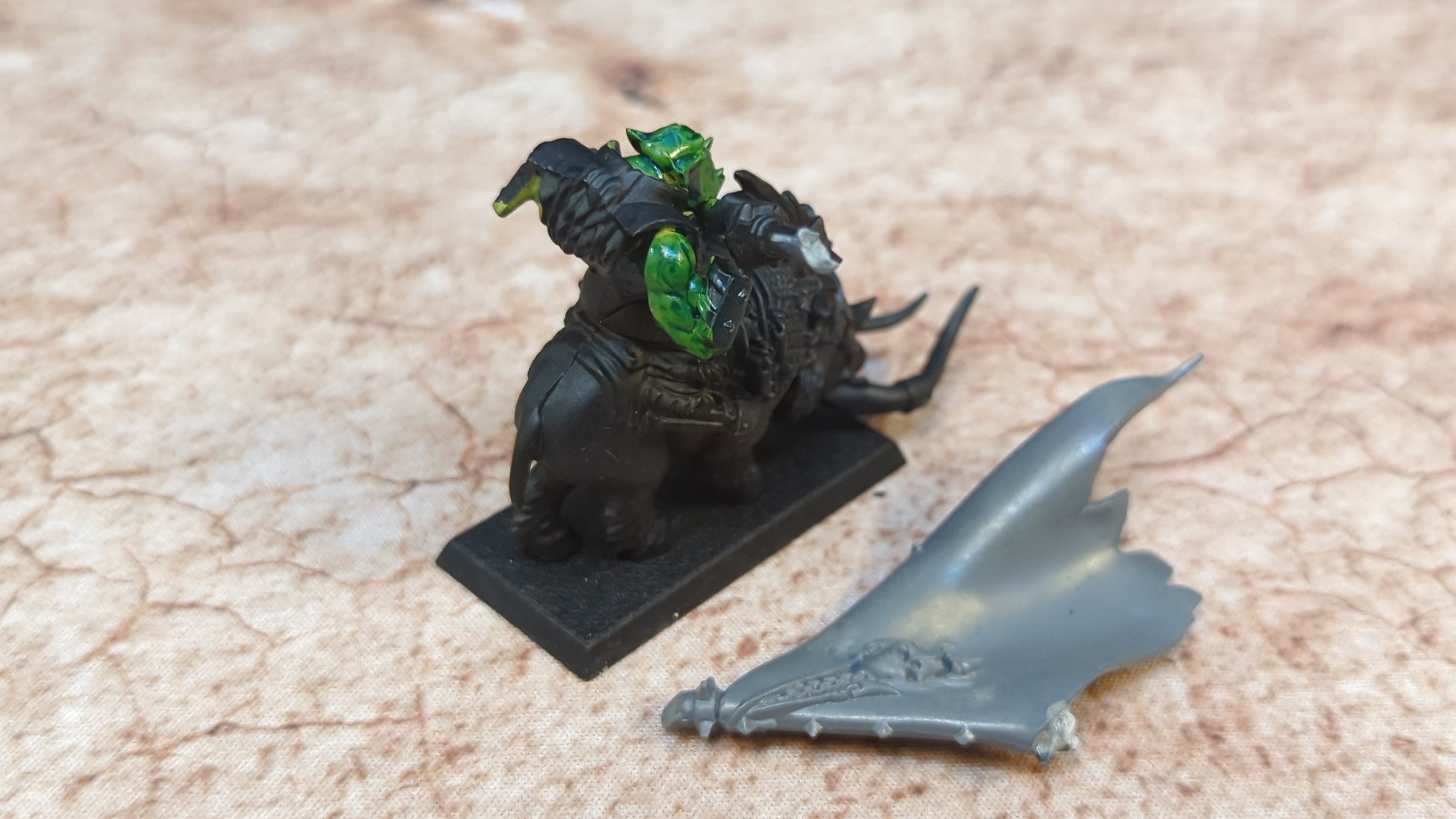 The Old World Orc Bosse on boar x1