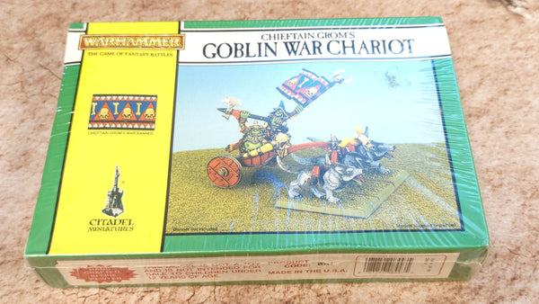 The Old World Chieftain Grom Goblin War Chariot x1
