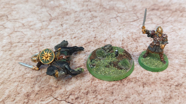 Lord of the Rings Middle-Earth Éomer Foot and Mounted (OOP) x2 OOP Painted