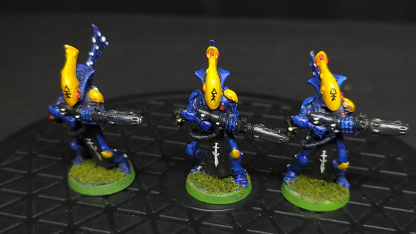 Warhammer 40k Wraithguard (oop metal) x3 OOP Painted