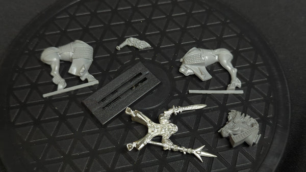 The Old World High Elves Mage on Steed (OOP Metal) x1