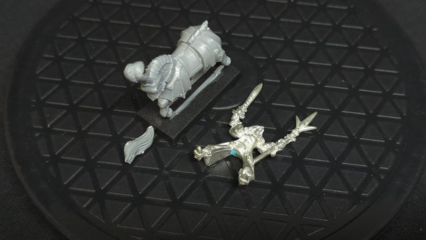 The Old World High elf mage on horse (oop metal) x1
