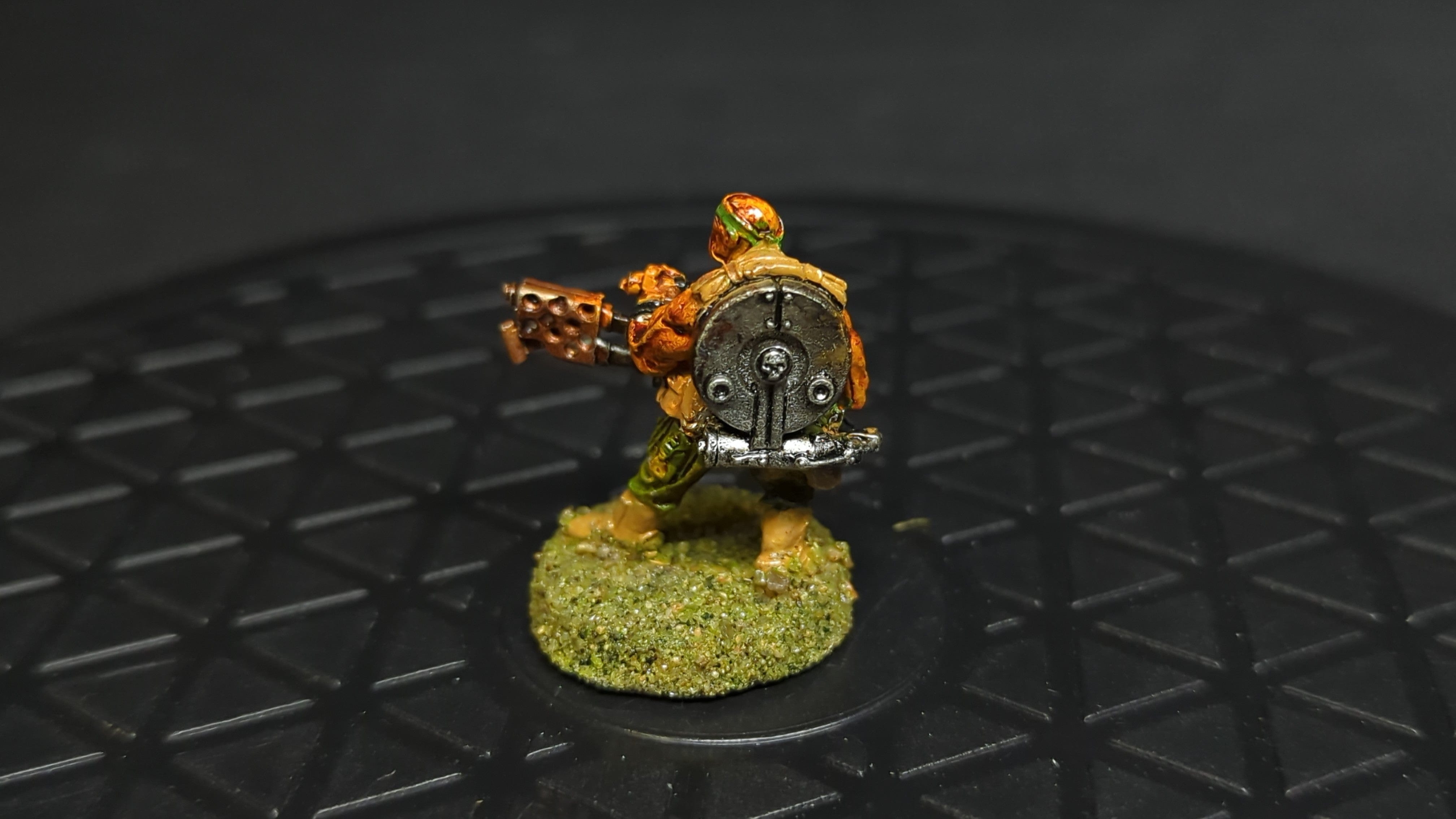 Warhammer 40k Astra Mlitarum Catachan Jungle Fighters with Flamer x1 OOP x1 OOP Painted