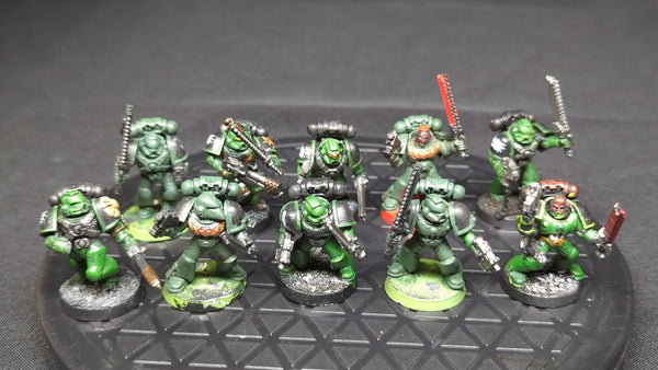 Warhammer 40k Space Marines Tactical Squad x10 Painted