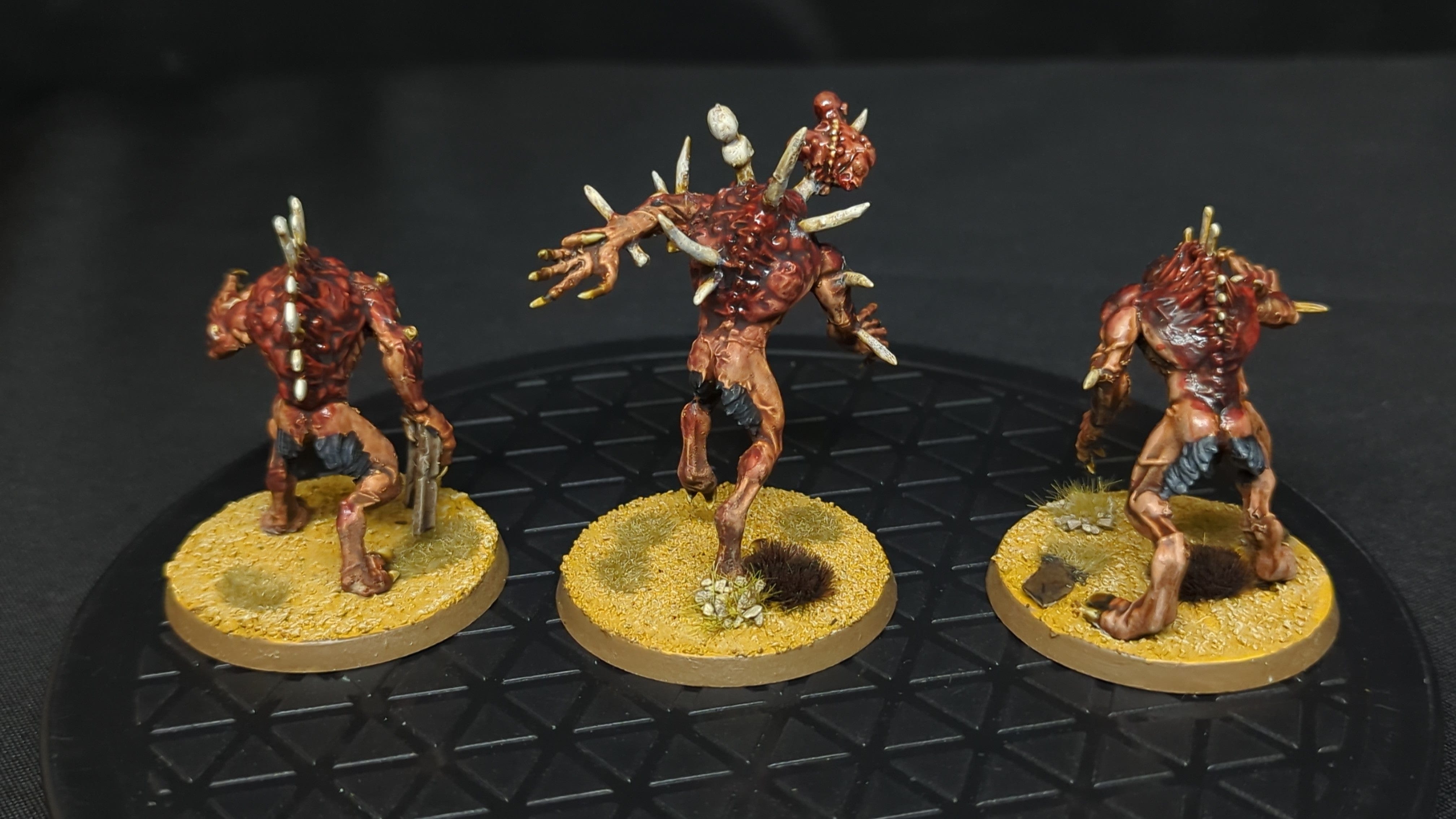 Age of Sigmar Flesh-eater Courts Crypt Horrors / Crypt Haunter Courtier x3 Painted