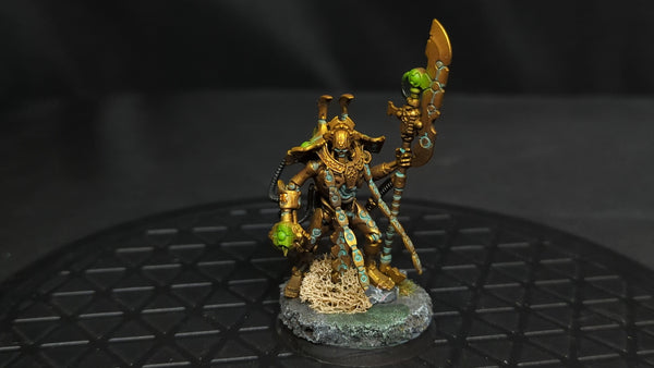 Warhammer 40k Necrons Overlord with Tachyon Arrow x1 Painted