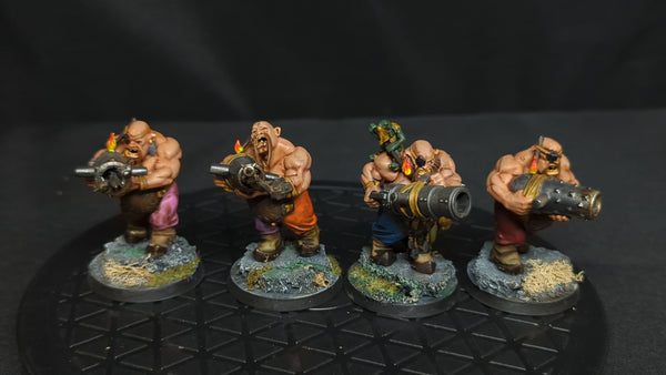 Age of Sigmar Ogor Mawtribes Leadbelchers x4 Painted