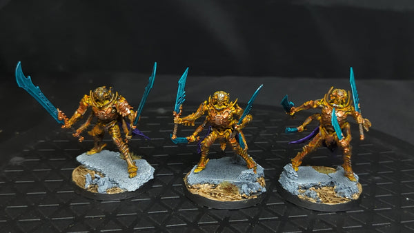 Age of Sigmar Ossiarch Bonereapers Immortis Guard x3 Painted
