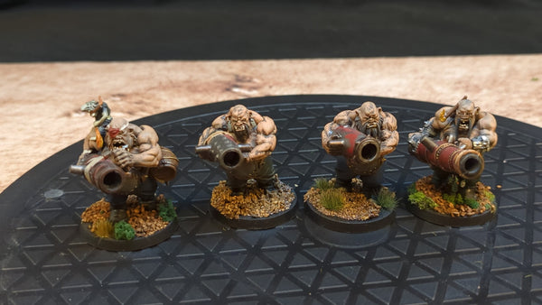 Age of Sigmar Ogor Mawtribes Leadbelchers x4 Painted