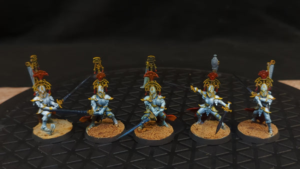 Age of Sigmar Lumineth Realm-Lords Vanari Bladelords x5 Painted