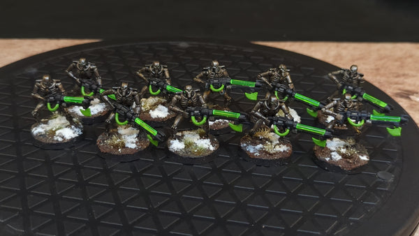Warhammer 40k Necrons Warriors x10 Painted
