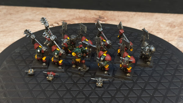 The Old World Orc & Goblin Tribes Black Orcs (OOP Metal) x11