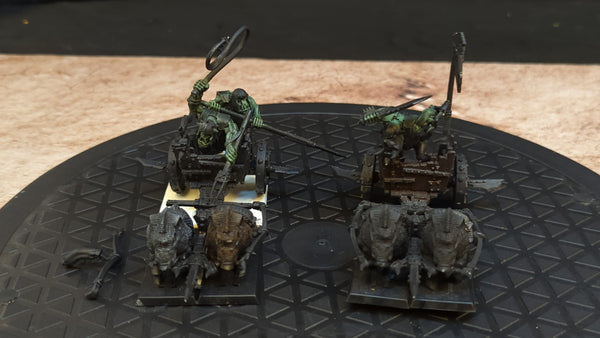 The Old World Orc & Goblin Tribes Orc Boar Chariots x2