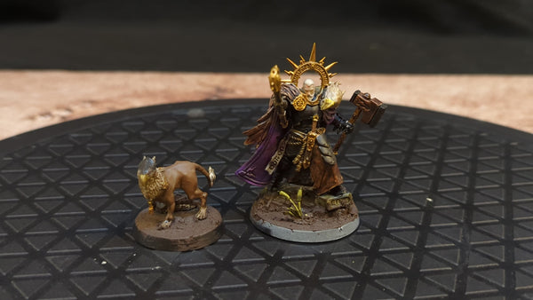 Age of Sigmar Stormcast Eternals Lord Imperatant with Gryph-Hound x2 Painted