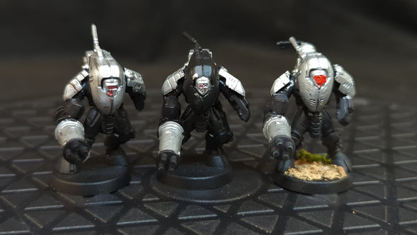 Warhammer 40k T'au Empire XV25 Stealth Battlesuits x3