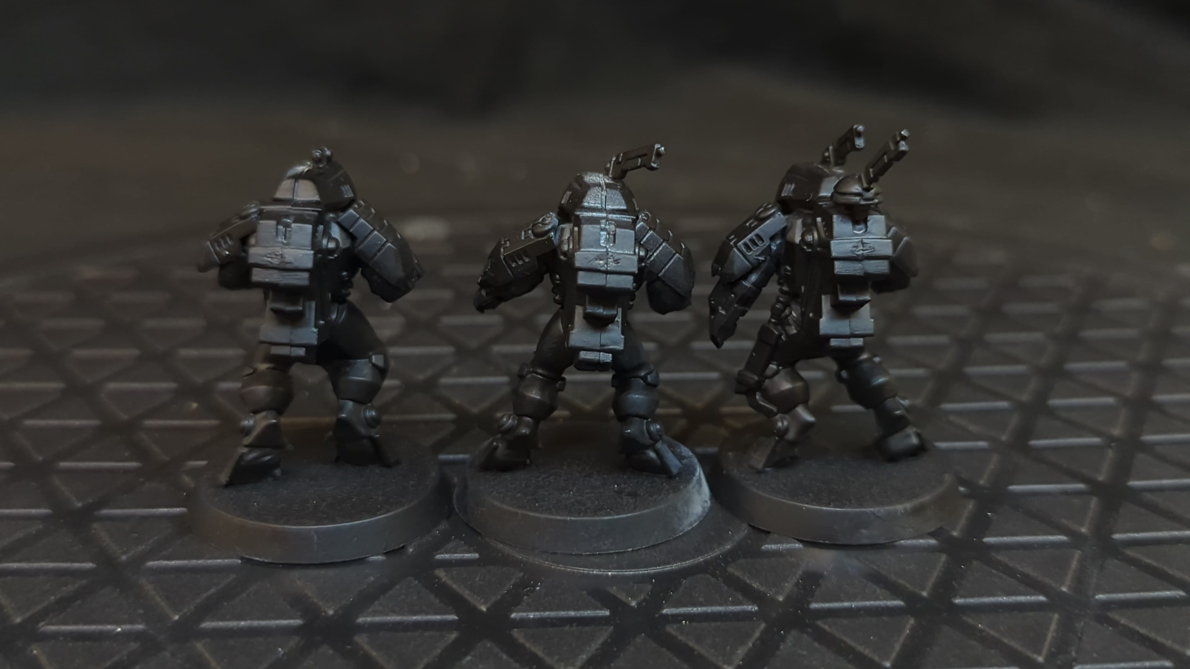 Warhammer 40k T'au Empire XV25 Stealth Battlesuits x3