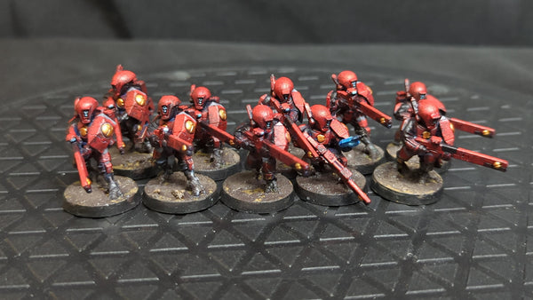 Warhammer 40k T'au Empire Fire Warriors x10 Painted