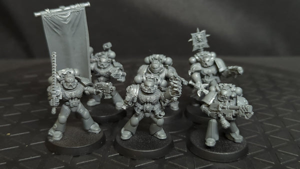 Warhammer 40k Space Marine Command Squad (OOP) x6