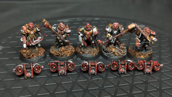 Warhammer 40k Blood Angels Death Company x5 Painted