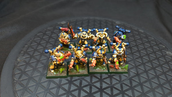 Warhammer 40k Chaos Space Marines Legionaries x8 Painted