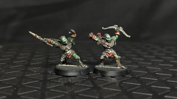 Middle Earth Goblins Captains (OOP) x2 OOP Painted