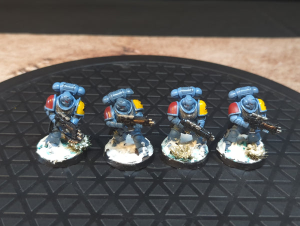 Warhammer 40k Space Marines Primaris Intercessors x4 Painted