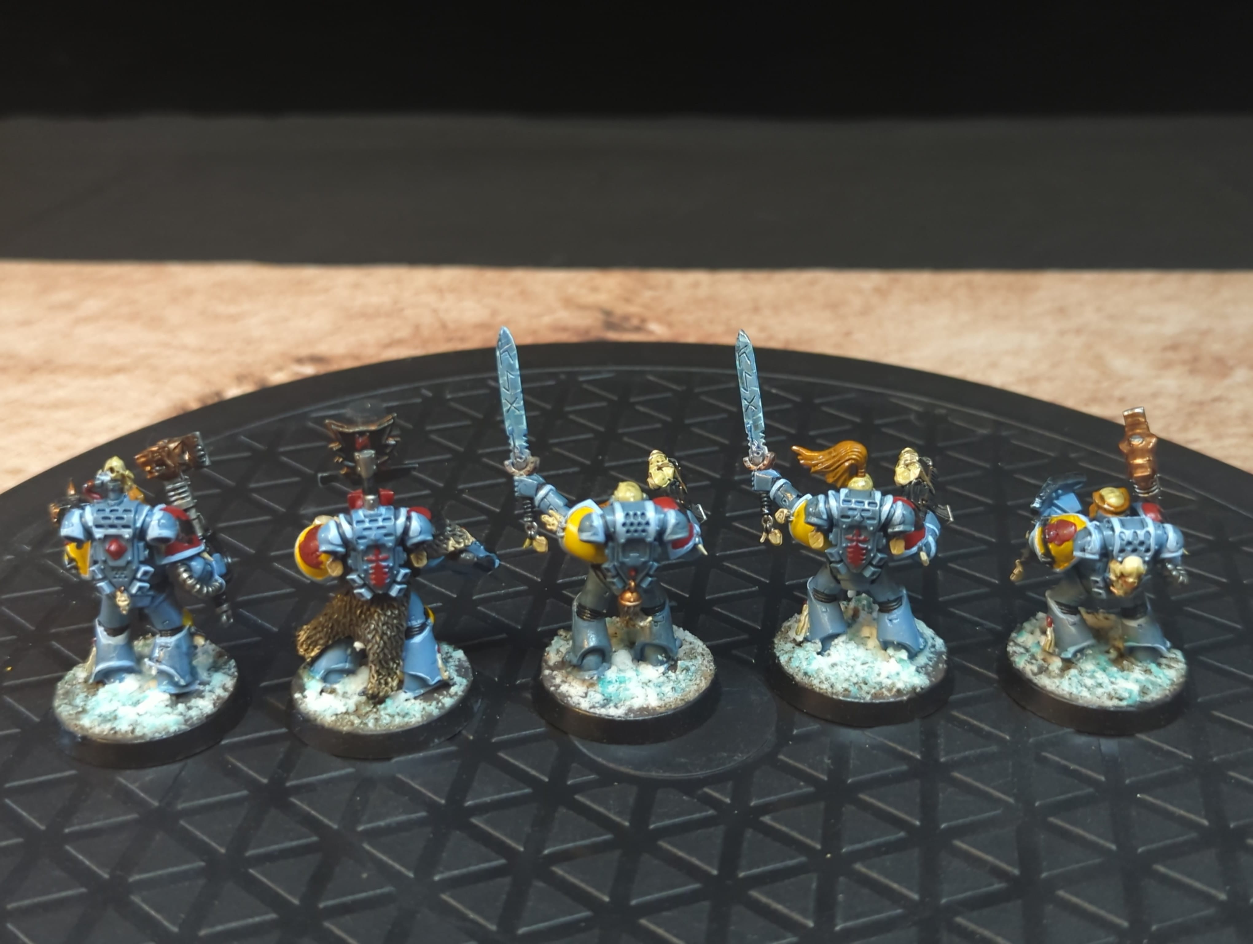 Warhammer 40k Space Marine Assault Squad x5 Painted