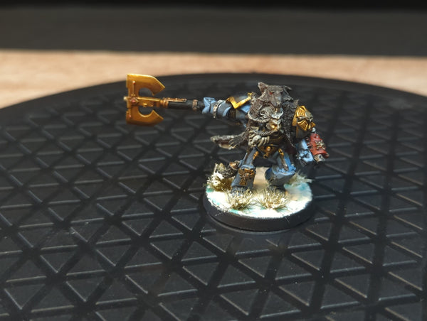 Warhammer 40k Space Wolves Logan Grimnar (OOP Metal) x1 OOP Painted