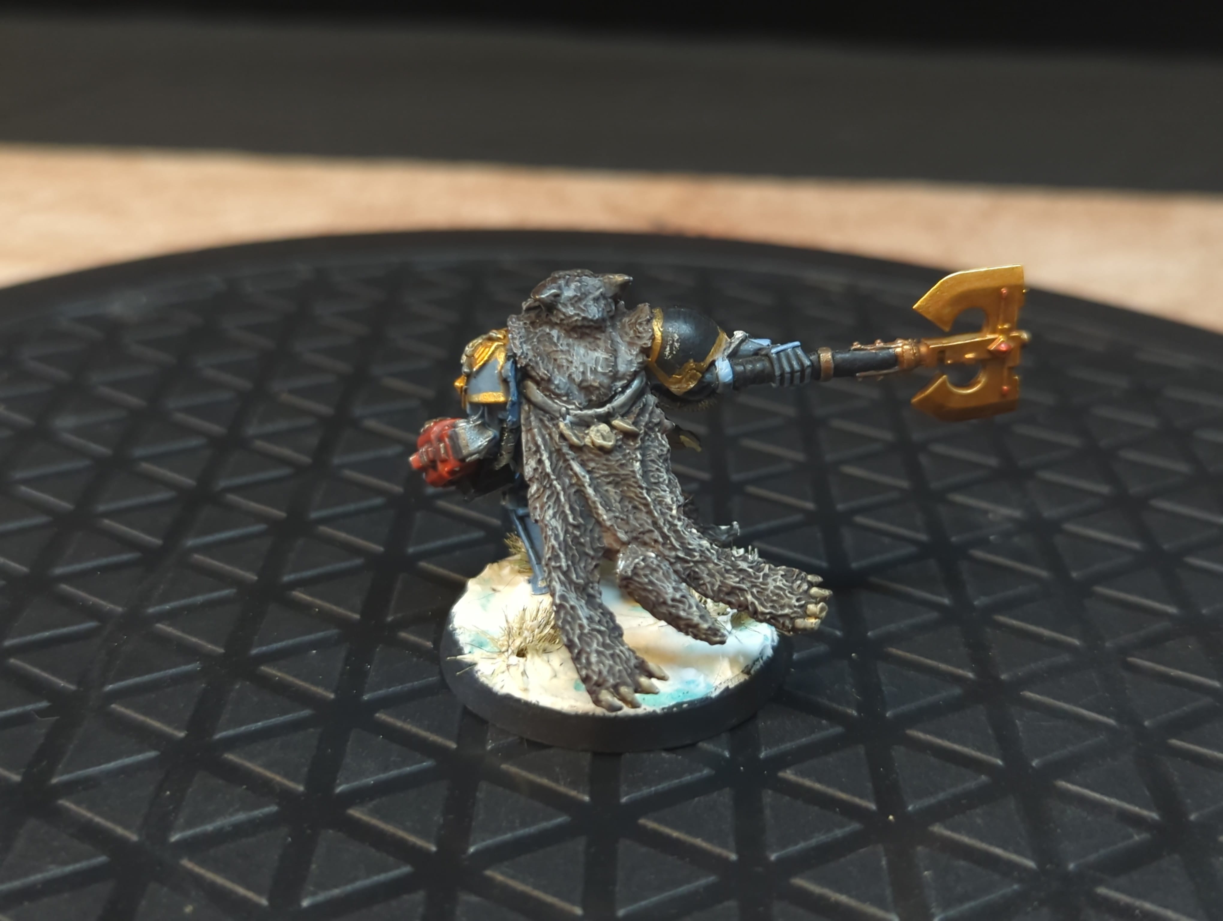 Warhammer 40k Space Wolves Logan Grimnar (OOP Metal) x1 OOP Painted