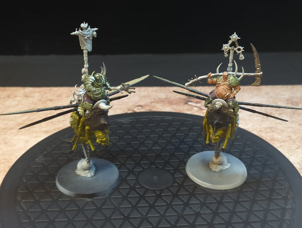 Age of Sigmar Maggotkin of Nurgle Pusgoyle Blightlords x2