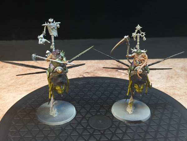 Age of Sigmar Maggotkin of Nurgle Pusgoyle Blightlords x2