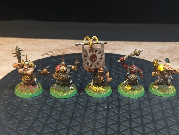 The Old World Badlands Ogre Bulls x5 Painted