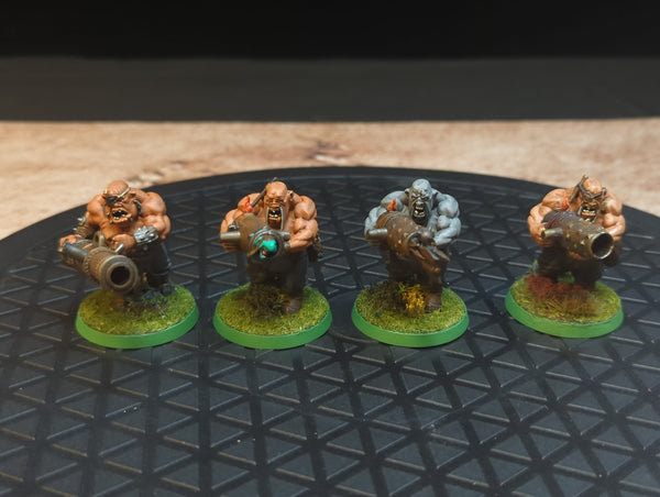 Age of Sigmar Ogor Mawtribes Leadbelchers x4 Painted