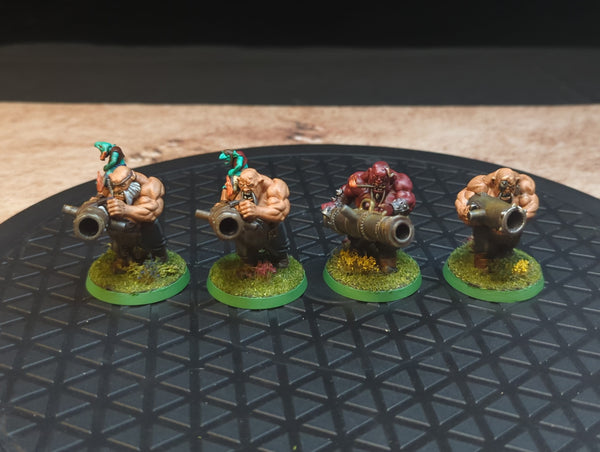 Age of Sigmar Ogor Mawtribes Leadbelchers x4 Painted