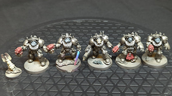 Warhammer 40k Space Marines Terminator Squad x5 Painted