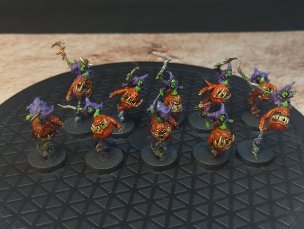 Age of Sigmar Gloomspite Gitz Squig Hoppers/Boinggrot Bounderz x10 Painted