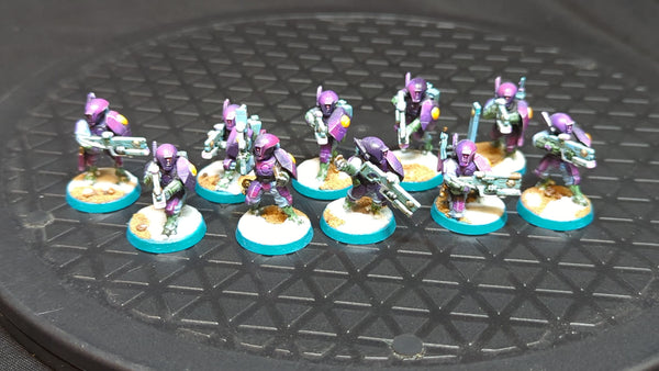 Warhammer 40k T'au Empire Pathfinder Team x10 Painted